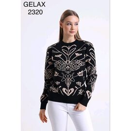 Фотография Свитер женский 2320 black р.52-54 "Julia" недорого оптом от прямого поставщика