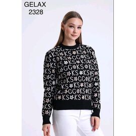 Фотография Свитер женский 2328 black р.48-52 "Julia" недорого оптом от прямого поставщика