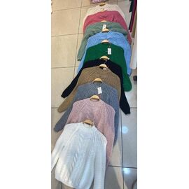 Фотография Свитер женский JL245 d.green р.one size "Julia" недорого оптом от прямого поставщика