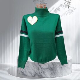 Светр жіночий JL532 green р.50-52 "Julia" недорого оптом від прямого постачальника