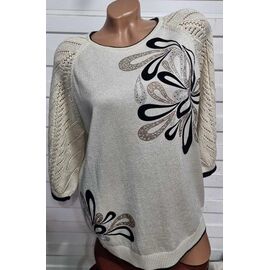 Светр жіночий JL557 l.beige р.52-54 "Julia" недорого оптом від прямого постачальника