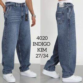 Джинси чоловічі 4020-1 blue р.27-34 "God Baron" недорого оптом від прямого постачальника