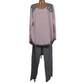 Піжама тепла жіноча A214 pink р.50-60 "Akvarel" недорого оптом від прямого постачальника