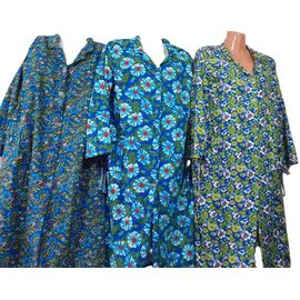 Халат жіночий теплий A200 blue-green р.48-64 "Akvarel" недорого оптом від прямого постачальника