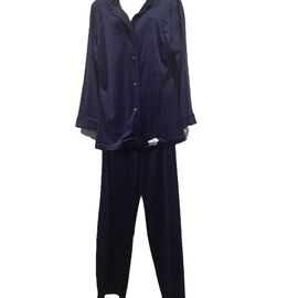 Піжама тепла жіноча A209 navy р.50-60 "Akvarel" недорого оптом від прямого постачальника