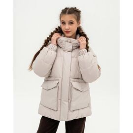 Курка дитяча зимова на дівчинку ERIKA beige р.36-44 "Moda school" недорого оптом від прямого постачальника
