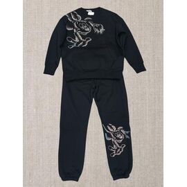 Костюм спортивний жіночий JL629 black р.52-54 "Julia" недорого оптом від прямого постачальника