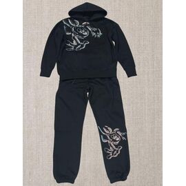 Костюм спортивний жіночий JL630 black р.52-54 "Julia" недорого оптом від прямого постачальника