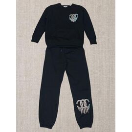 Костюм спортивний жіночий JL632 black р.52-54 "Julia" недорого оптом від прямого постачальника