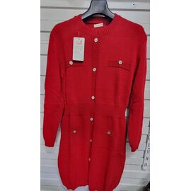 Сукня тепла жіноча JL645 red р.48-52 "Julia" недорого оптом від прямого постачальника