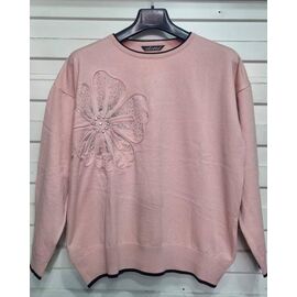 Фотография Свитер женский JL656 beige р.52-54 "Julia" недорого оптом от прямого поставщика