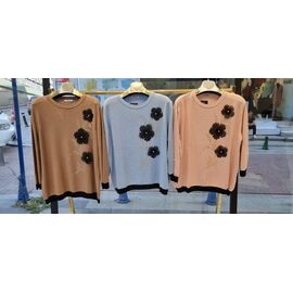 Светр жіночий JL693 brown р.52-54 "Julia" недорого оптом від прямого постачальника