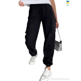 Спортивні штани жіночі Зима 8052 чорний (4 шт. р.сіткаS-XL) "Margo" недорого оптом від прямого постачальника