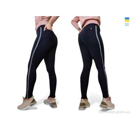 Лосінси жіночі Зима 7338 чорний (4 шт. р.сіткаS-XL) "Margo" недорого оптом від прямого постачальника