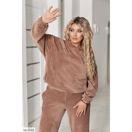 Фотография Женский прогулочный костюм со штанами большие размеры р.50-52;54-56;58-60;62-64 "LETTI" купить недорого от прямого поставщика