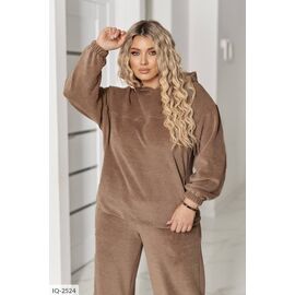 Жіночий прогулянковий костюм зі штанами великі розміри р.50-52;54-56;58-60;62-64 "LETTI" купити недорого від прямого постачальника