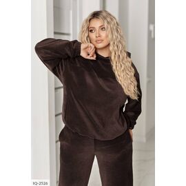 Жіночий прогулянковий костюм зі штанами великі розміри р.50-52;54-56;58-60;62-64 "LETTI" купити недорого від прямого постачальника