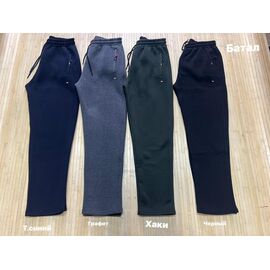 Штани спортивні чоловічі утеплені NW874 black р.3XL-6XL "Navas" недорого оптом від прямого постачальника