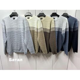 Светр чоловічий 72178-1 grey р.3XL-5XL "Navas" недорого оптом від прямого постачальника