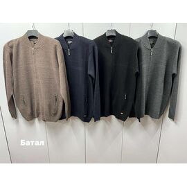 Кофта чоловіча NW406 grey р.3XL-5XL "Navas" недорого оптом від прямого постачальника