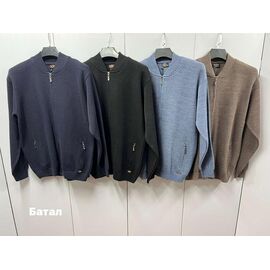 Кофта чоловіча NW409 grey р.3XL-5XL "Navas" недорого оптом від прямого постачальника