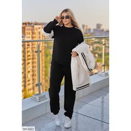 Фотография Женский прогулочный костюм со штанами большие размеры р.50-52;54-56;62-64;58-60 "LETTI" купить недорого от прямого поставщика