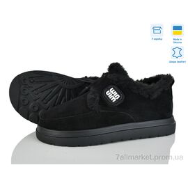 Туфлі жіночі стильні Зима Луна ч.в.м. (7 пар р.36-42) "Golden Natali" недорого оптом від прямого постачальника