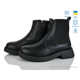 Черевики жіночі стильні Зима Челсі ч.и.м. (6 пар р.36-41) "Golden Natali" недорого оптом від прямого постачальника