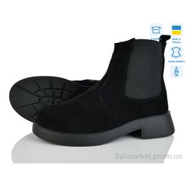 Черевики жіночі стильні Зима Челсі ч.в.м. (6 пар р.36-41) "Golden Natali" недорого оптом від прямого постачальника