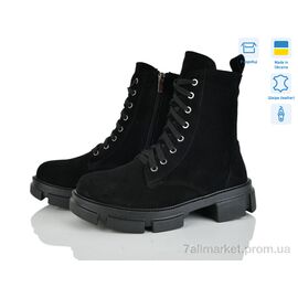 Черевики жіночі стильні Зима Афіна ч.в.м. (7 пар р.36-42) "Golden Natali" недорого оптом від прямого постачальника