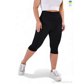 Фотография Капри женские Лето 50348 чорний батал (4 шт. р.сетка 2XL-5XL) "Sport style" недорого оптом от прямого поставщика
