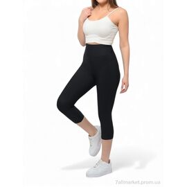 Фотография Капри женские Лето 57 чорний (5 шт. р.сетка S-2XL) "Sport style" недорого оптом от прямого поставщика
