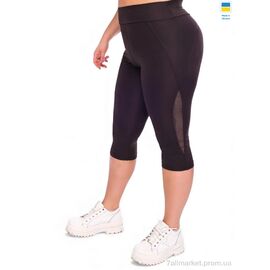 Фотография Капри женские Лето 5413 чорний (4 шт. р.сетка S-XL) "Sport style" недорого оптом от прямого поставщика