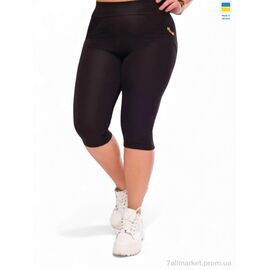Фотография Капри женские Лето 44 чорний (4 шт. р.сетка S-XL) "Sport style" недорого оптом от прямого поставщика