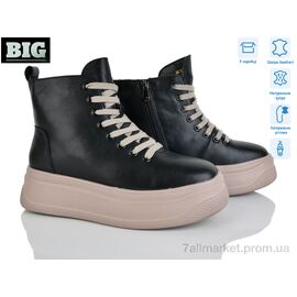 Черевики жіночі стильні Зима AG0184-B (6 пар р.36-41) "BIG" недорого оптом від прямого постачальника