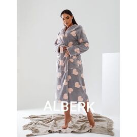 Халат жіночий теплий 73 grey р.50-54 "Alberk" недорого оптом від прямого постачальника