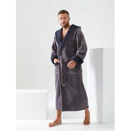 Фотография Халат мужской AL40 grey р.54-58 "Alberk" недорого оптом от прямого поставщика