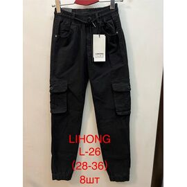 Фотография Штаны мужские L26 black р.28-36 "Lihong" недорого оптом от прямого поставщика