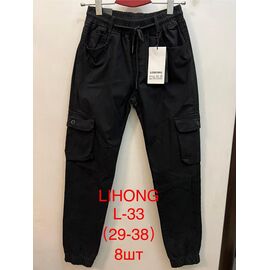 Фотография Штаны мужские L33 black р.29-38 "Lihong" недорого оптом от прямого поставщика
