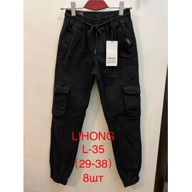 Фотография Штаны мужские L35 black р.29-38 "Lihong" недорого оптом от прямого поставщика