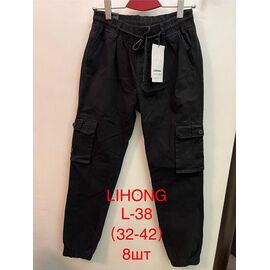 Фотография Штаны мужские L38 black р.32-42 "Lihong" недорого оптом от прямого поставщика