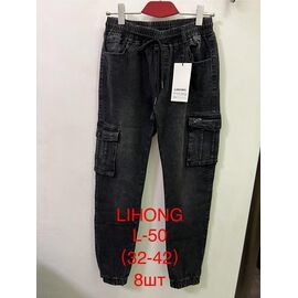 Джинси чоловічі L50 black р.32-42 "Lihong" недорого оптом від прямого постачальника