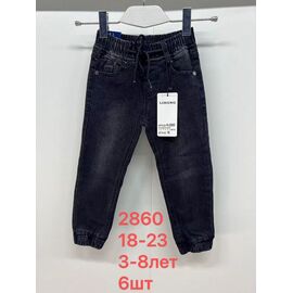 Джинси дитячі на хлопчика 2860 black р.18-23 "Lihong" недорого оптом від прямого постачальника