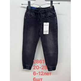 Джинси дитячі на хлопчика 2861 black р.20-25 "Lihong" недорого оптом від прямого постачальника