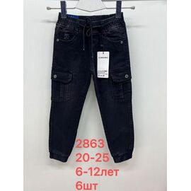 Джинси дитячі на хлопчика 2863 black р.20-25 "Lihong" недорого оптом від прямого постачальника