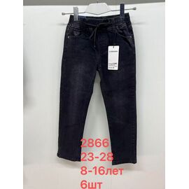 Джинси дитячі на хлопчика 2866 black р.23-28 "Lihong" недорого оптом від прямого постачальника