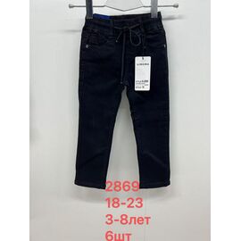 Джинси дитячі на хлопчика 2869 black р.18-23 "Lihong" недорого оптом від прямого постачальника