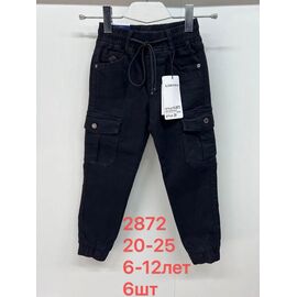 Джинси дитячі на хлопчика 2872 black р.20-25 "Lihong" недорого оптом від прямого постачальника