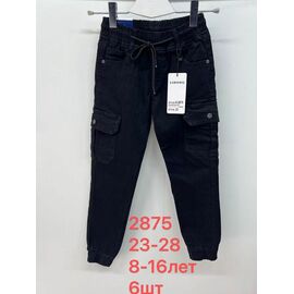 Джинси дитячі на хлопчика 2875 black р.23-28 "Lihong" недорого оптом від прямого постачальника