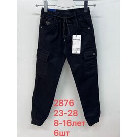 Джинси дитячі на хлопчика 2876 black р.23-28 "Lihong" недорого оптом від прямого постачальника